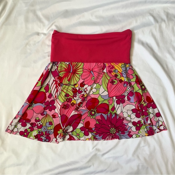 Tropical Flower Tube Top - Picture 2 of 4